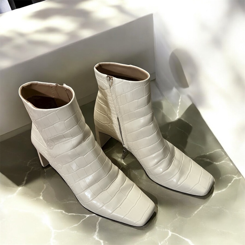 Circus by Sam Edelman Elegant Cream Ankle Boots